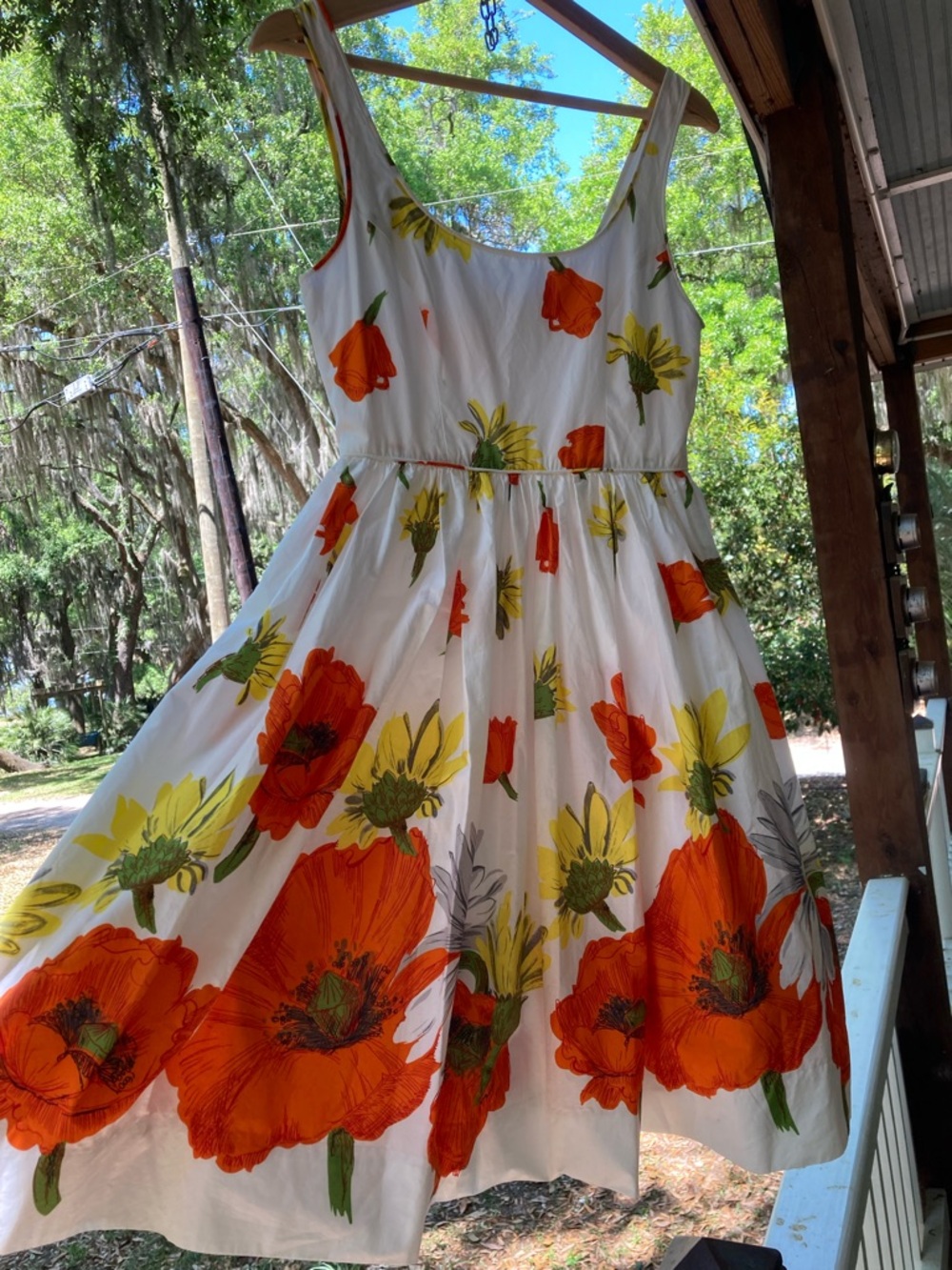 Anthropologie Moulinette Soeurs Floral Poppy Dress